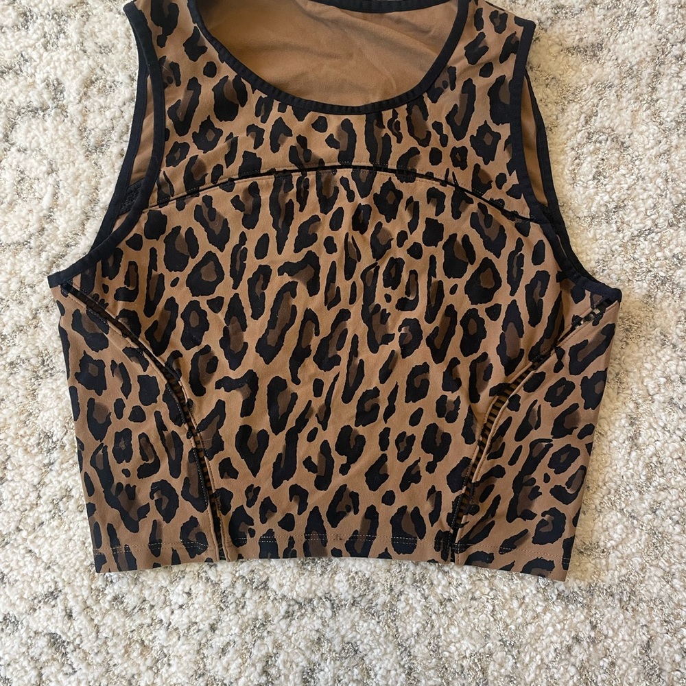 Primal Crop Top Leopard Print